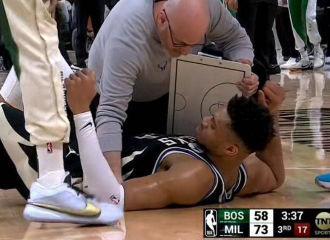 原创字母哥伤情出炉遭遇小腿拉伤需伤停一两周万幸避免跟腱伤病