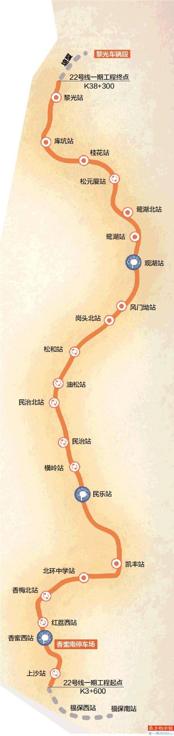 深圳地铁22号线环评二次公示南起上沙北至黎光预留延伸至东莞条件