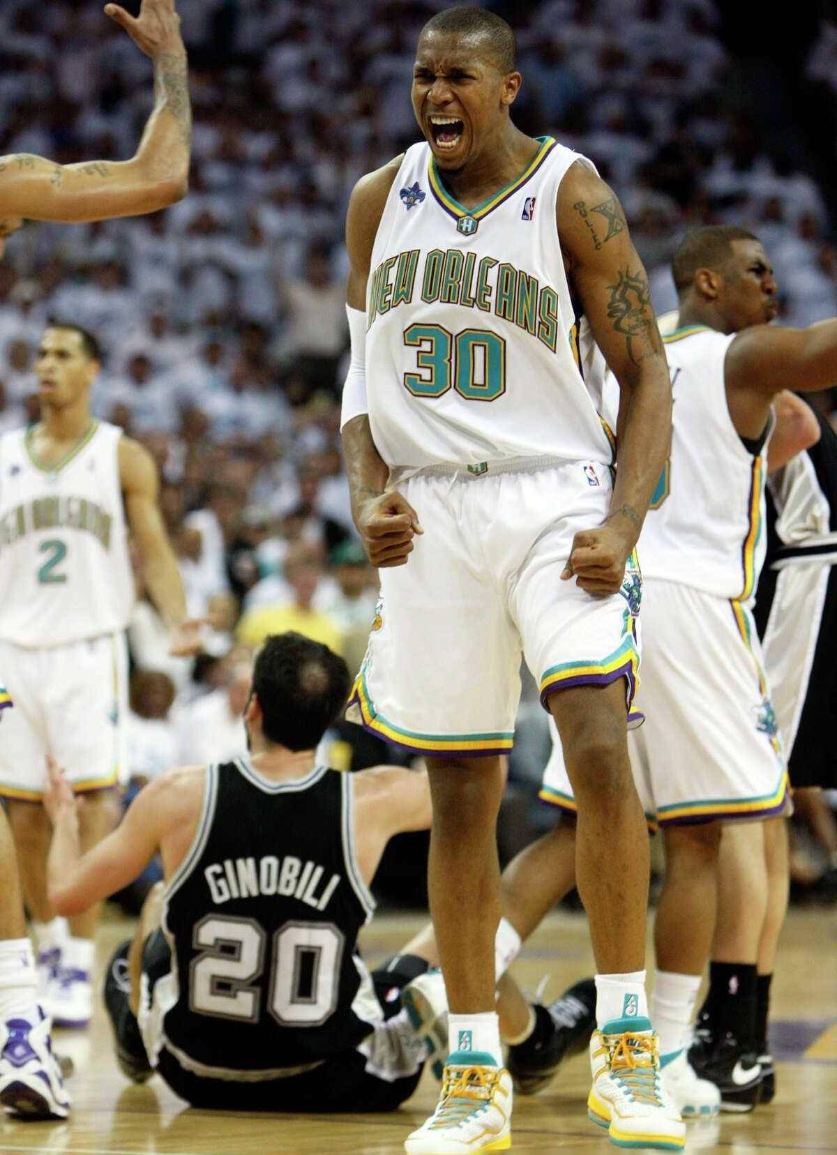 03一代最强硬大前锋,新奥尔良队史最佳四号位x战士大卫-韦斯_篮球