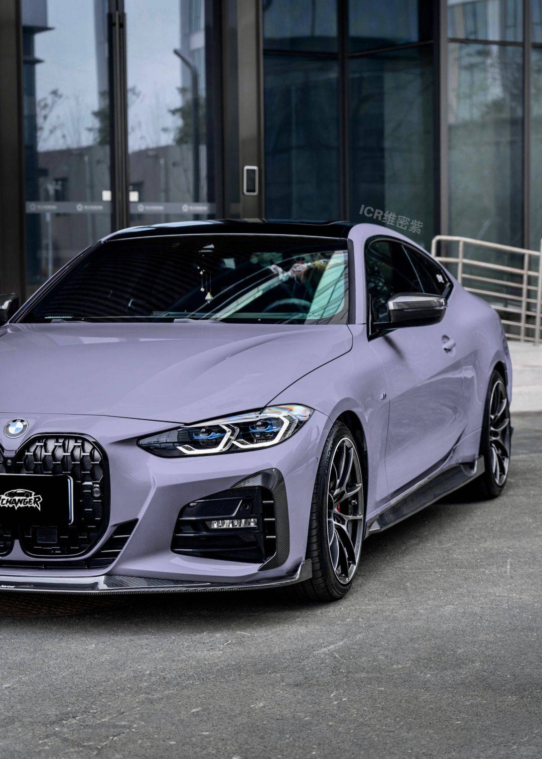 宝马4系icr改色膜维密紫维密紫搭配宝马绝美