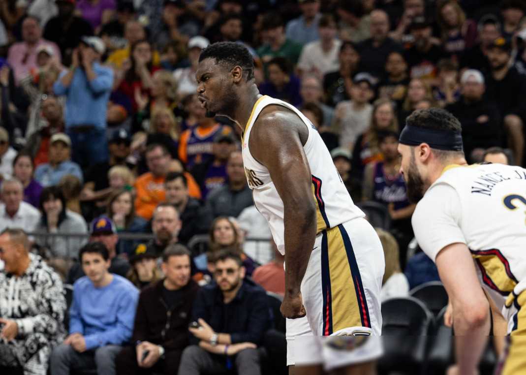 锡安拿下了29分10篮板7助攻5盖帽的全面数据,墨菲得到了13分4篮板