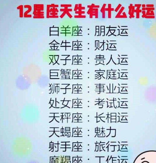 原创十二星座的性格容易被坏情绪影响到星座排行信用值天生好运