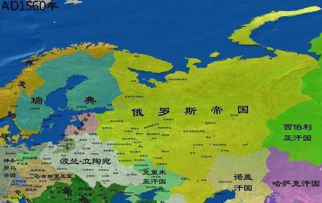 13至15世纪,由于基辅罗斯内乱不断,国家趋于解体,所以蒙古人,波兰人和