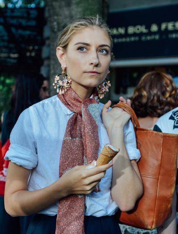 原创耳环戴得好看的女生运气也不会太差jennywalton街拍合辑