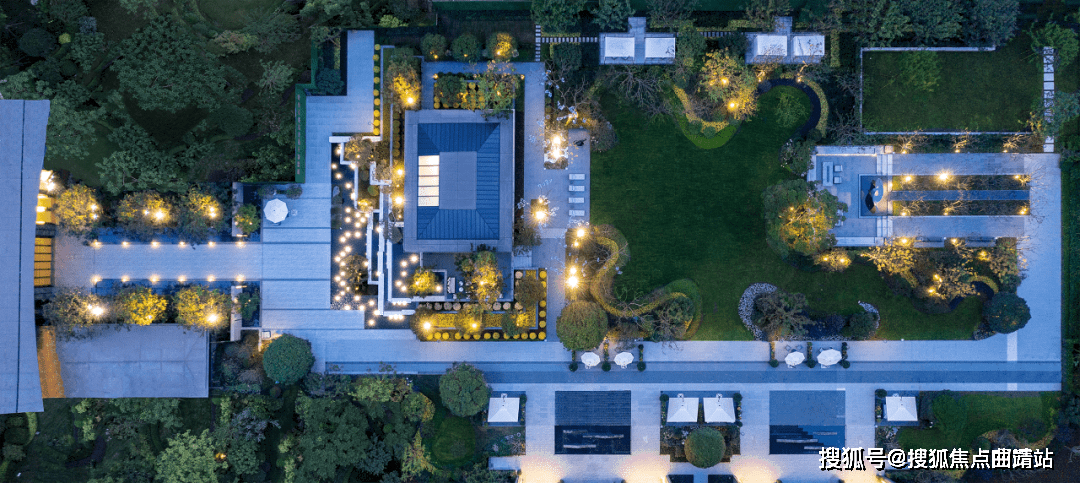 光院,一轴一心一环造极两区四园,打造7大主题花园,蓝花楹,紫薇,银杏