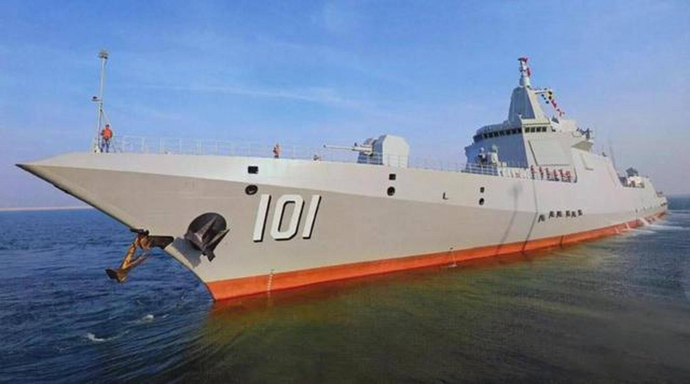 作为海军最为先进的驱逐舰型号,055新批次已经开工建造,而且第二糯挝