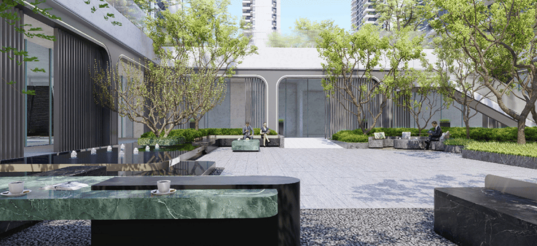 丨建业·天筑效果图丨建业·天筑效果图同时,内部园林特以"城市立体