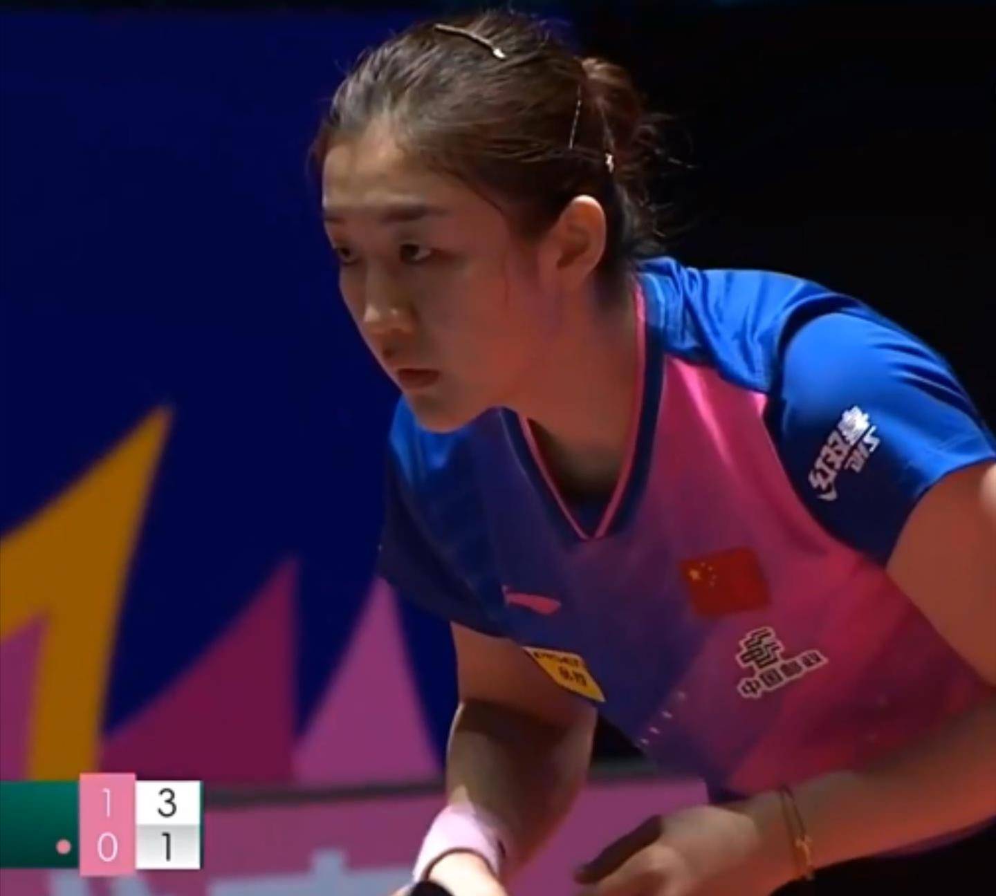 卫冕冠军陈梦以40横扫对手以111的战绩在世界杯开局不错