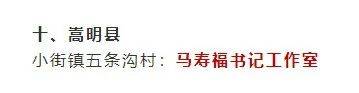 位列名单嵩明县小街镇马寿福书记工作室其中拟命名对象名单30个昆明市