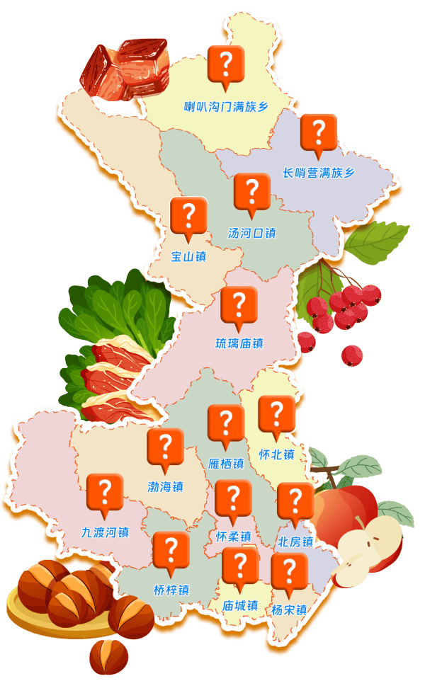 怀柔地图各村图图片