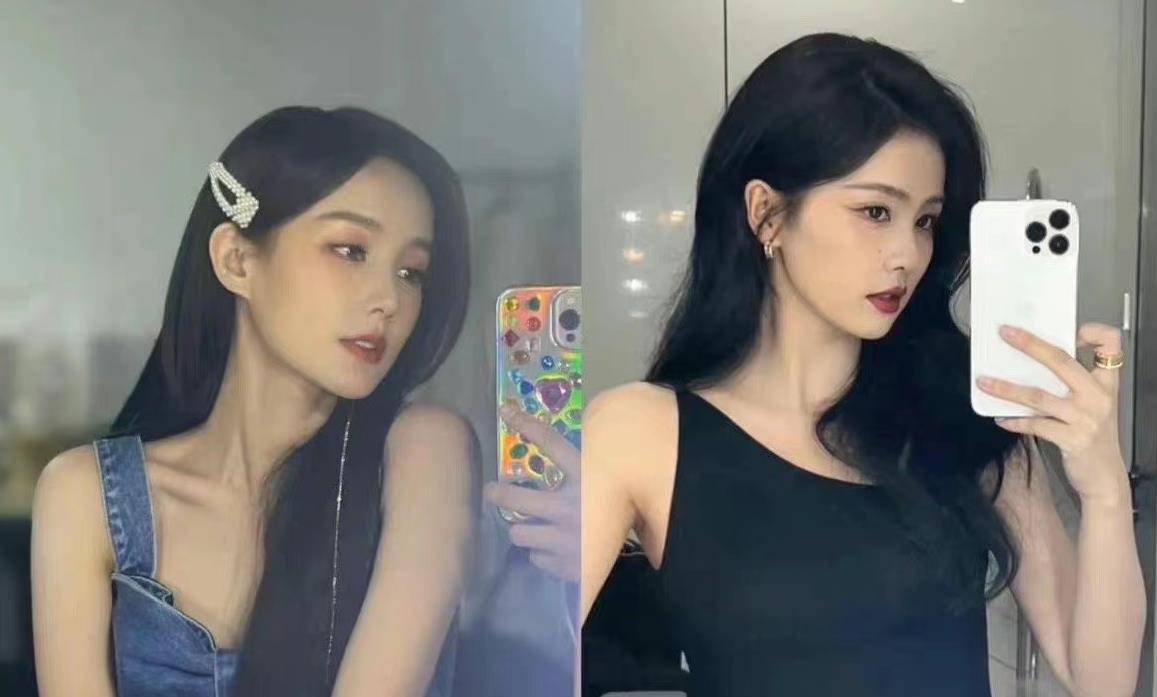 原创纯欲双生花白鹿李一桐写真网友脸分不清但身型差距大