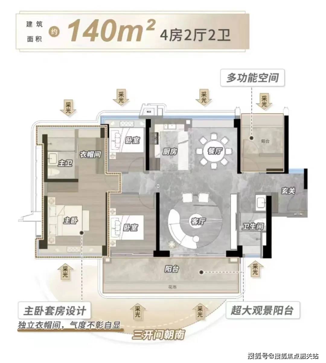 三里花城 户型图图片