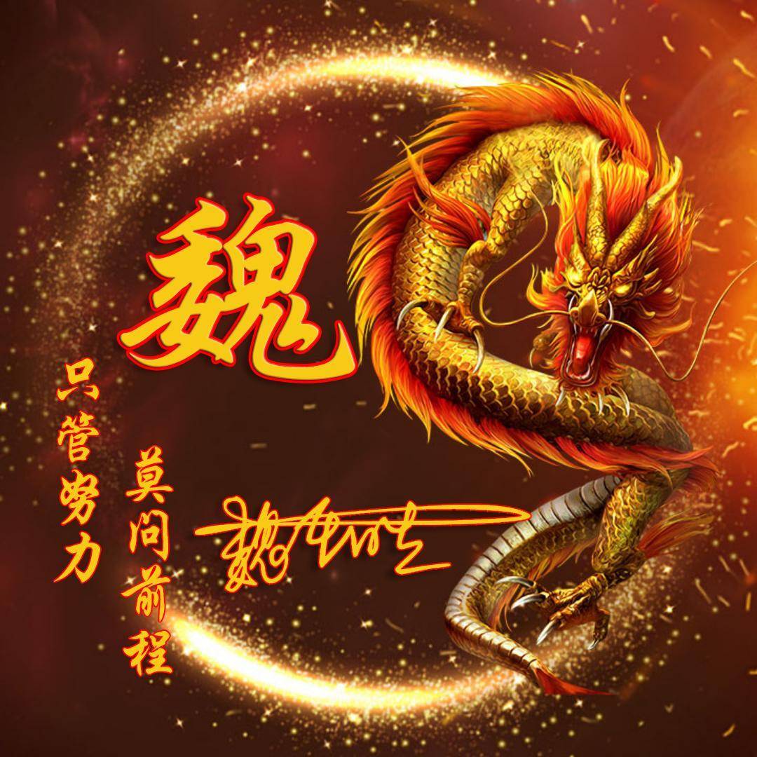 你的微信头像该换了,2024姓氏头像69张,请查收
