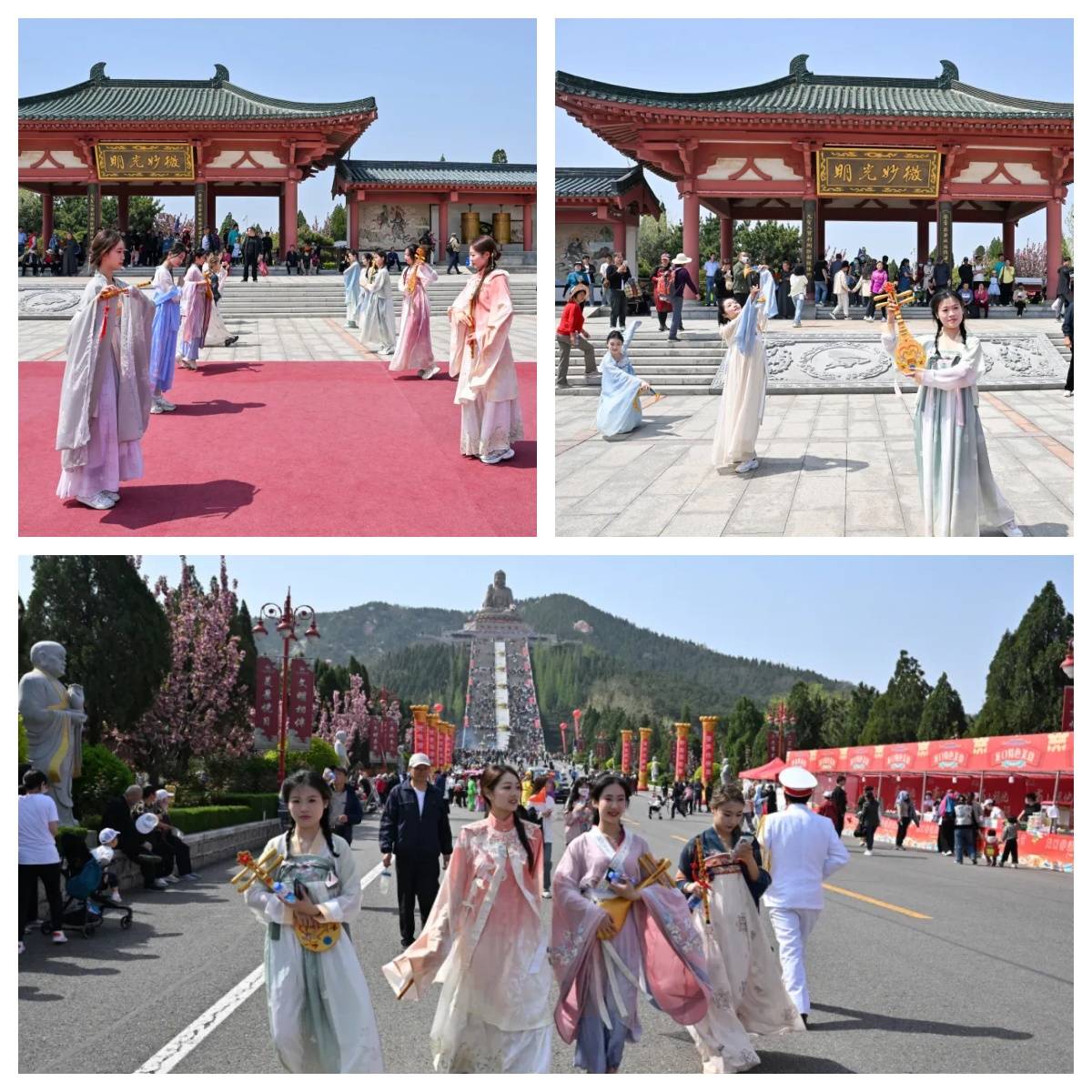 各种传统手工艺品琳琅满目,有精美的剪纸,有巧夺天工的泥老虎,泥塑