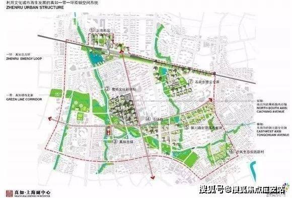 虬江河和真如港的河道在此连通,计划再挖一条河,与真如港形成闭合水环