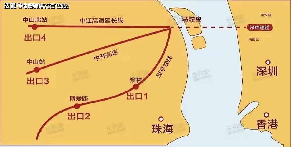 深中通道中山出口位置 2024最新详情解读