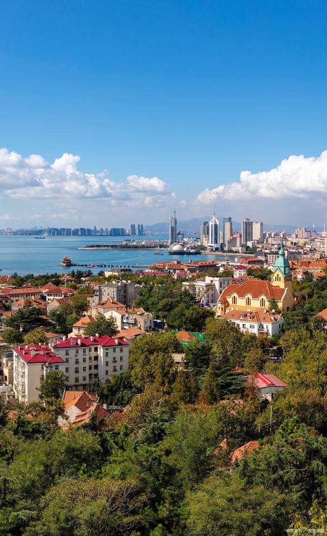 信号山公园——天主教堂——劈柴院——德国总督楼旧址博物馆——青岛