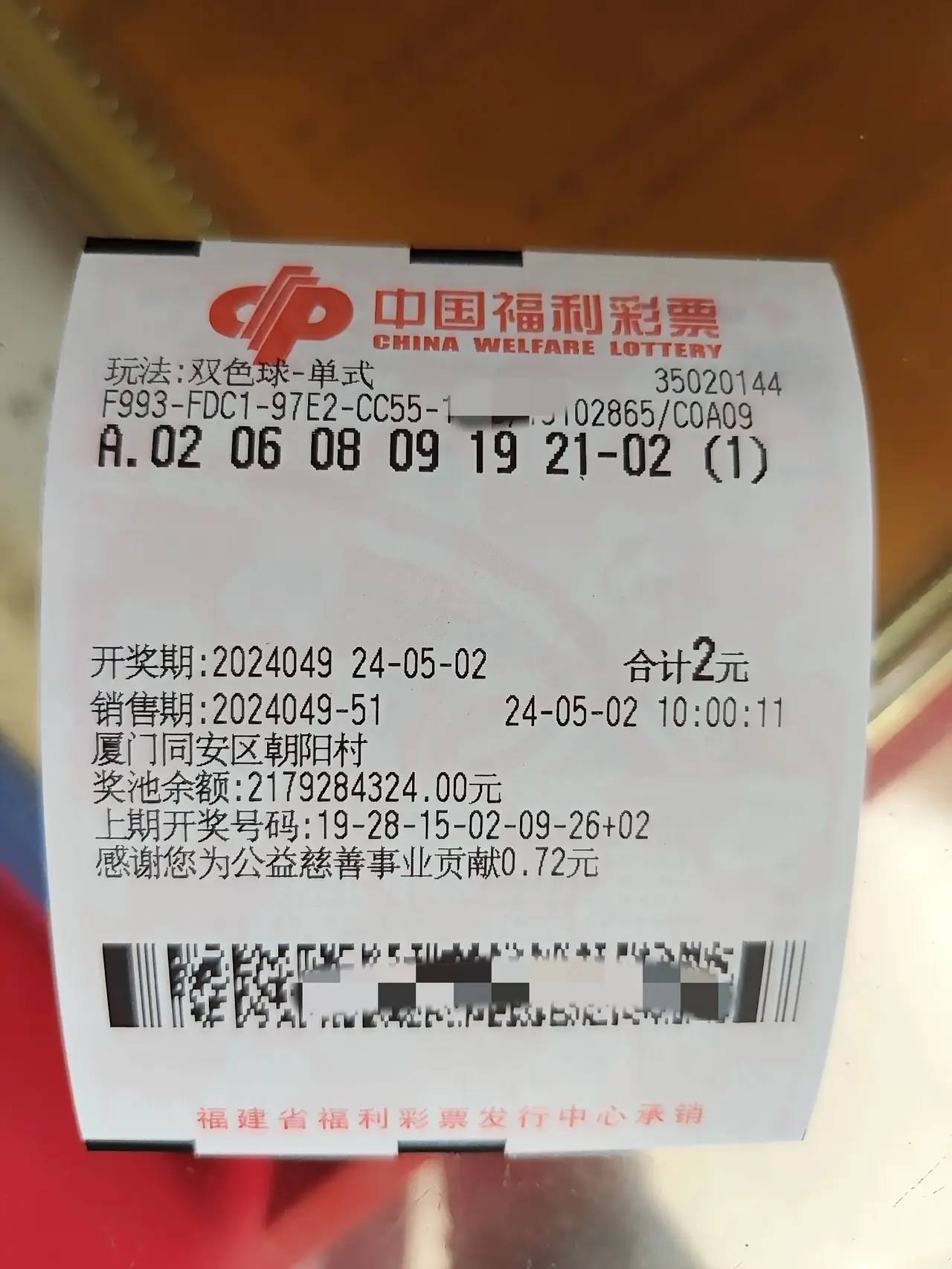 第24049期双色球晒票各大小,单式复式倍透票亮相,张张精彩