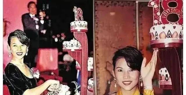 蔡少芬18岁生日的时候,刘銮雄在香港丽晶酒店摆了40桌,为她举办隆重的