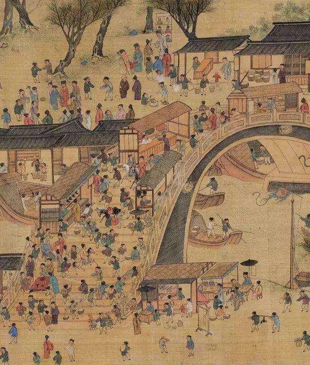 将清明上河图放大50倍后,发现一尴尬细节,树下睡觉的男子在干嘛