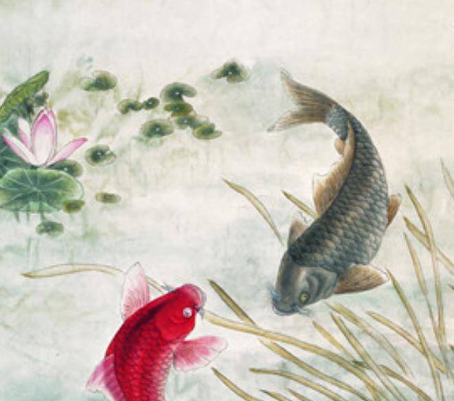 双鱼戏水表恩爱当然,人的一生不可能只有爱情,也不可能一直都在怀念或