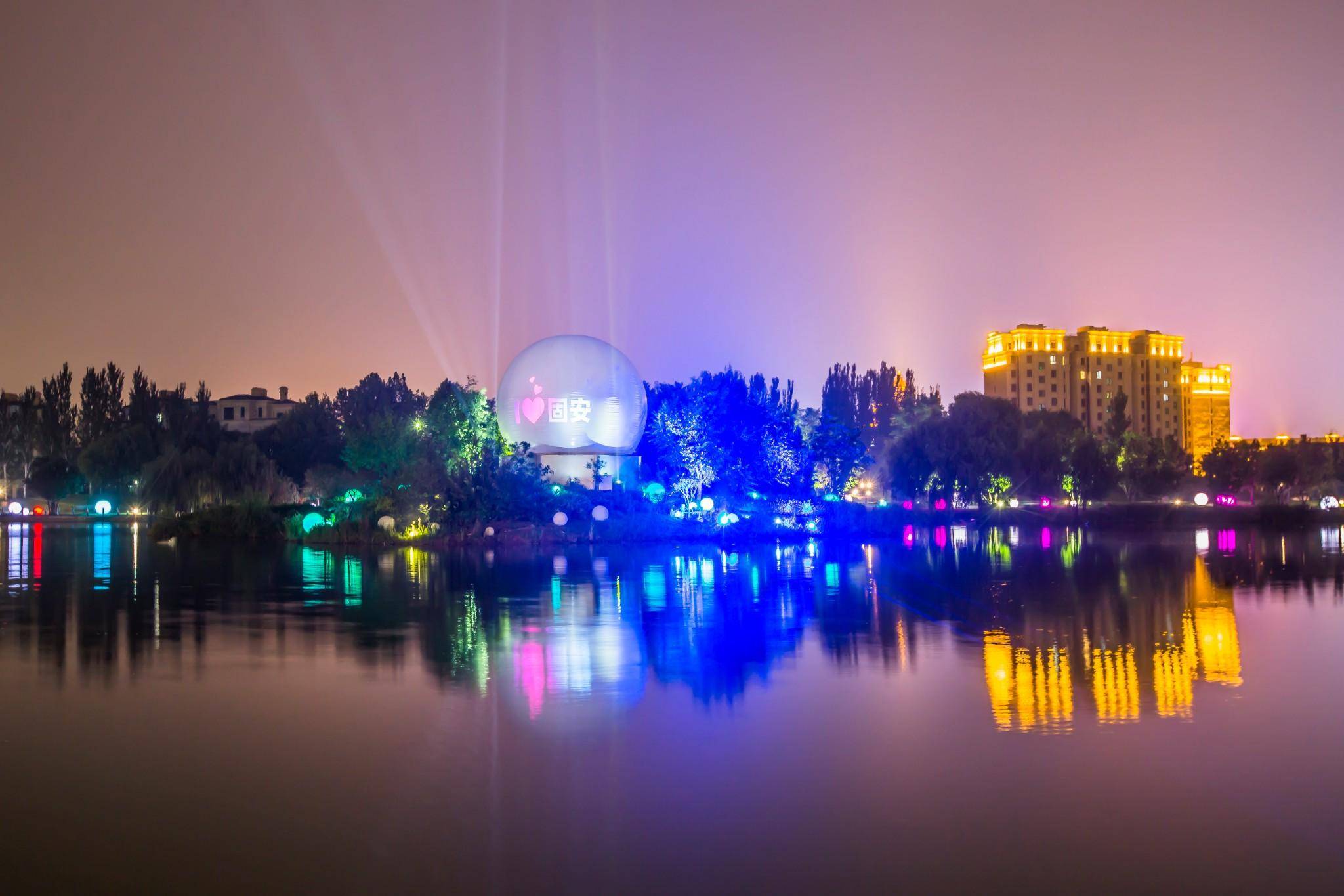 河北廊坊夜景图片