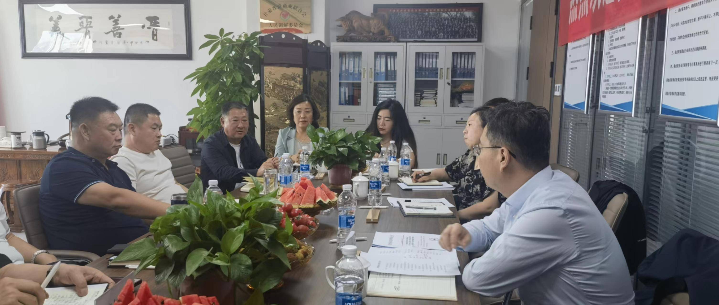 安宁区委副书记靳征一行莅临甘肃晋商会座谈交流