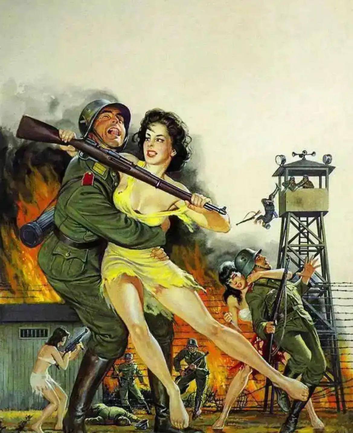 二战美国为了征兵有多拼命?征兵广告上全都是身材火热的女郎