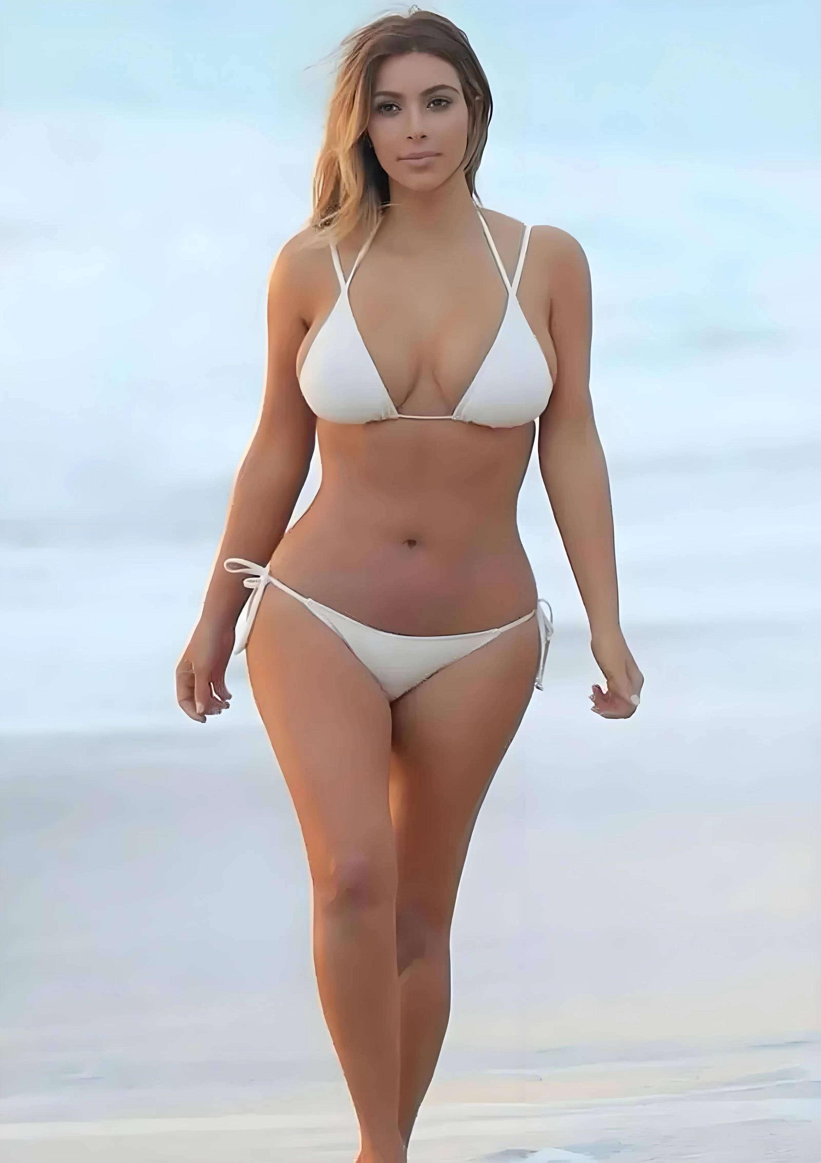 魔鬼身材与傲人胸围:金·卡戴珊性感女神的魅力