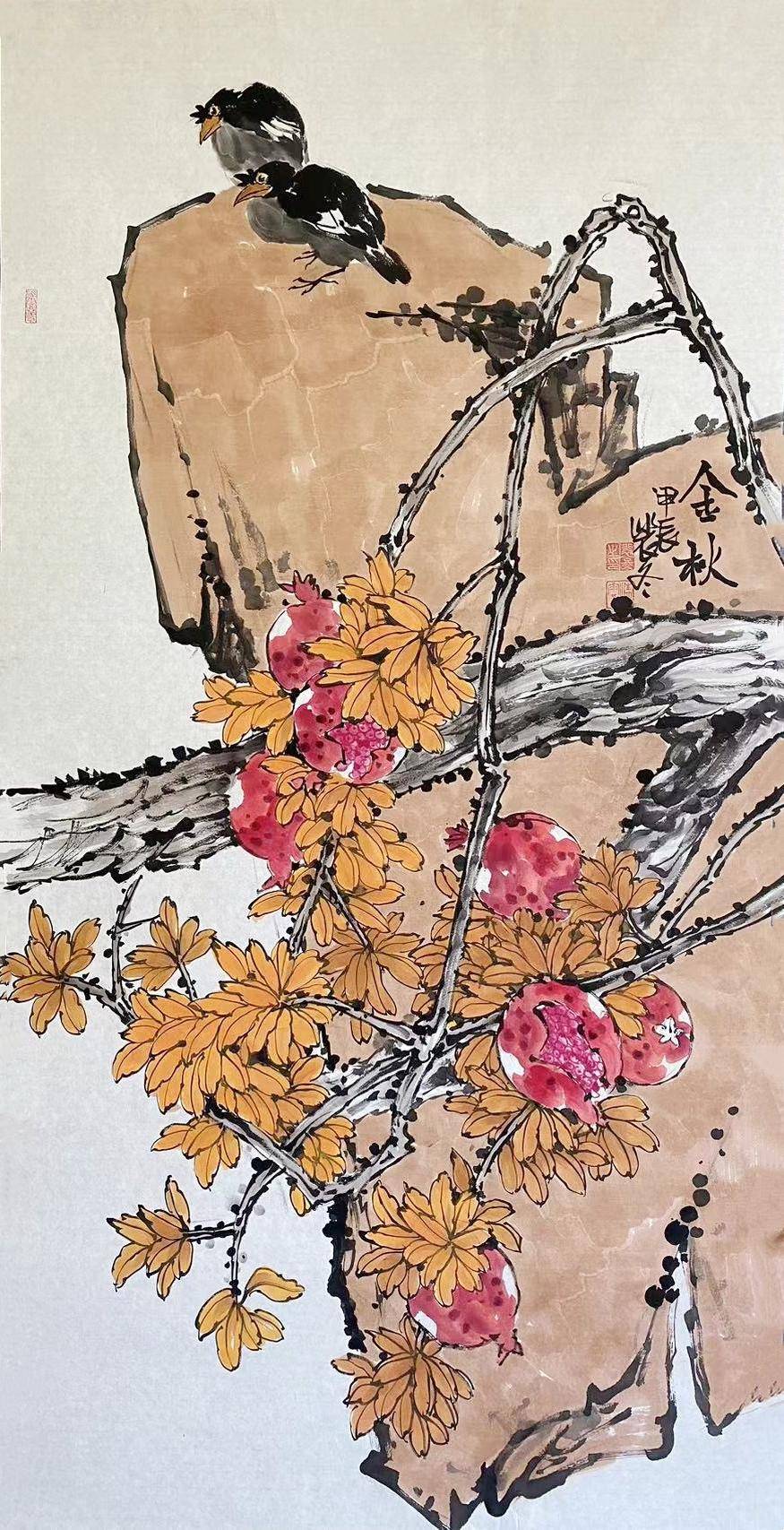 画家裴冬|京津冀升起的新星,花鸟画艺术传承者