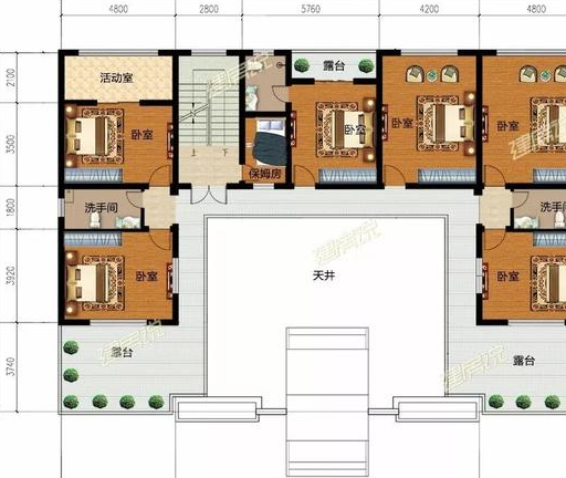 建议你建传统中式四合院,这8栋任你选_别墅_结构_平面图