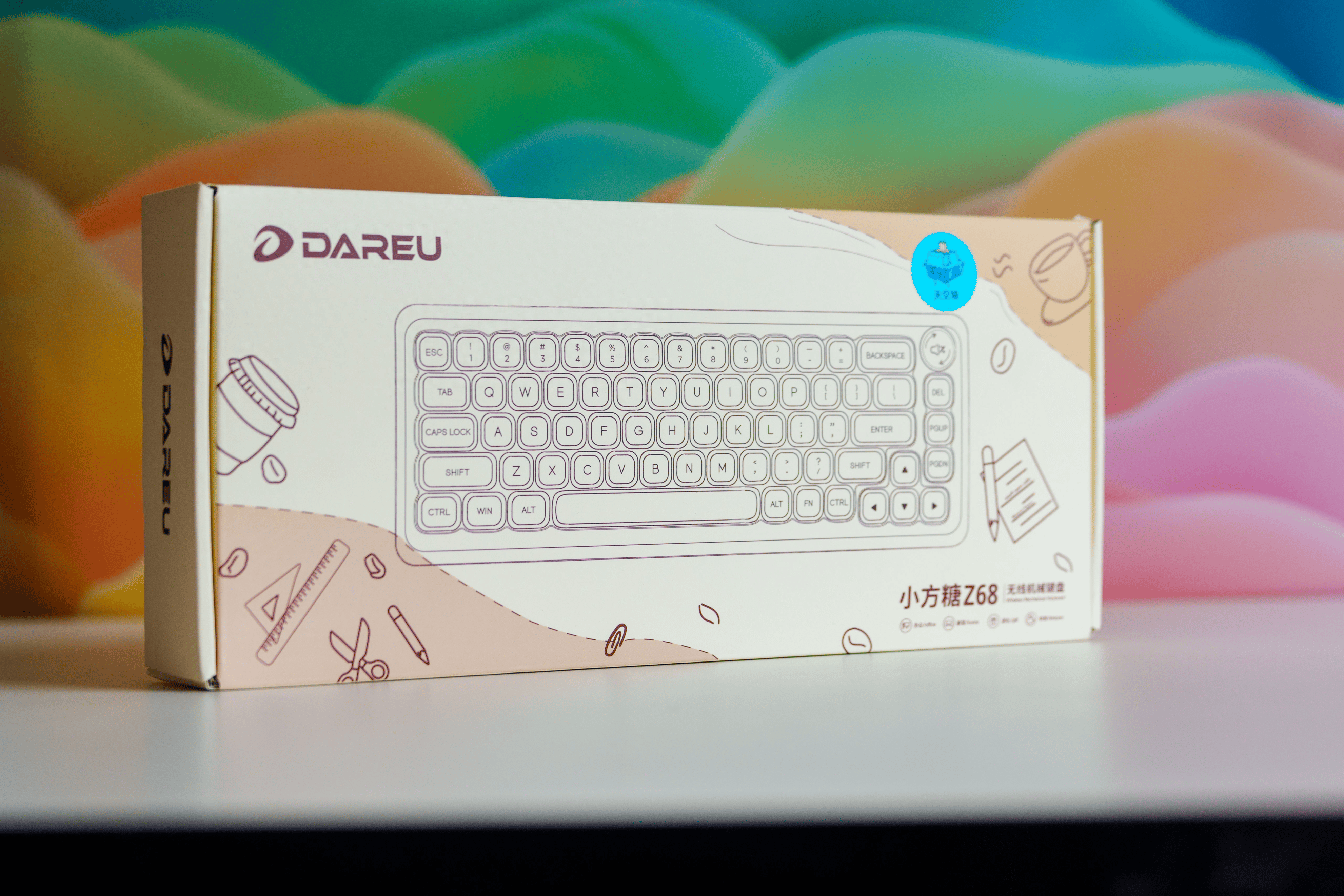 达尔优小方糖机械键盘,让每一次敲击都成为快乐的音符.