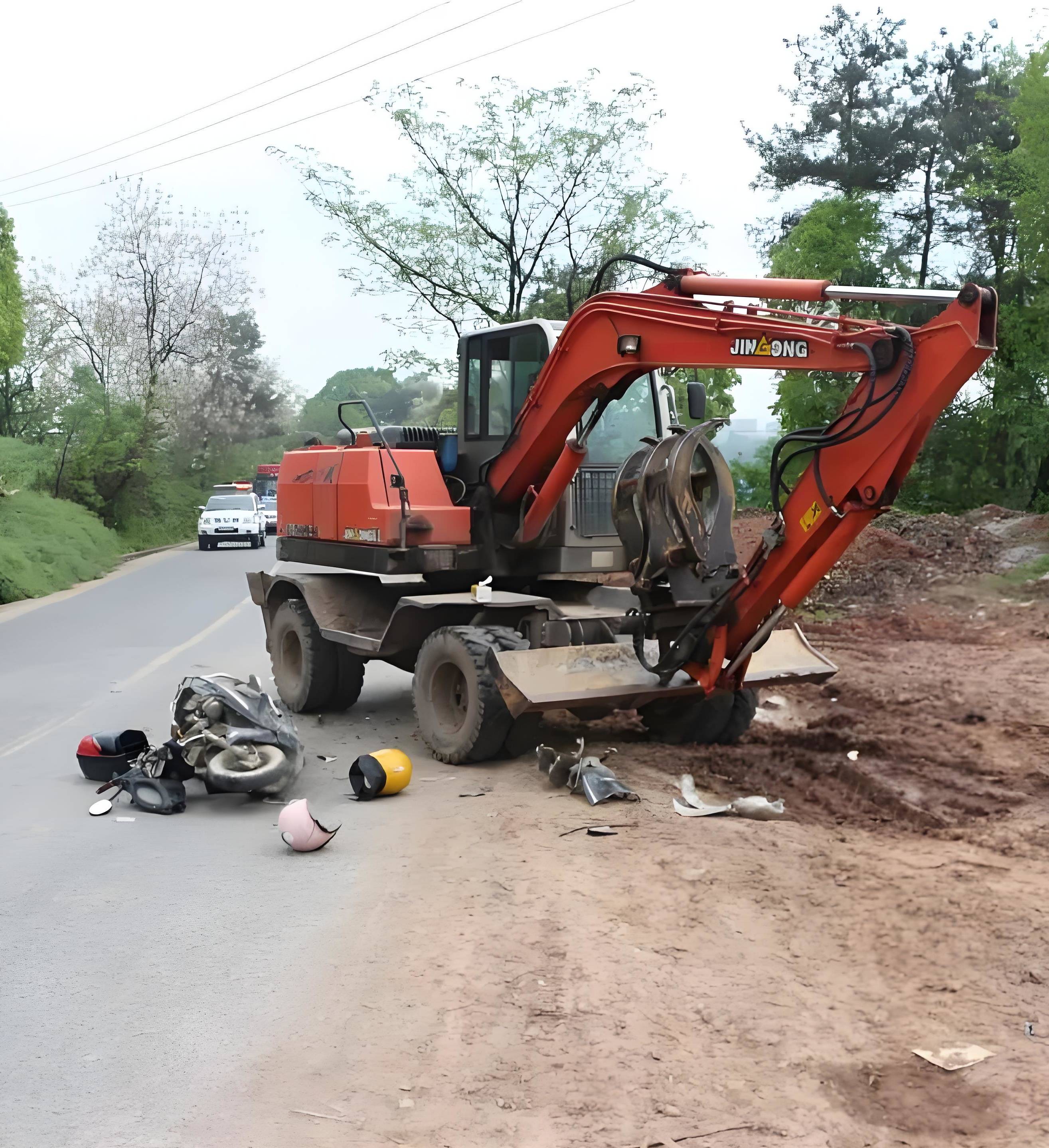 挖掘机装载机加装360全景影像智能行人监测预警系统_车辆_驾驶员_监控