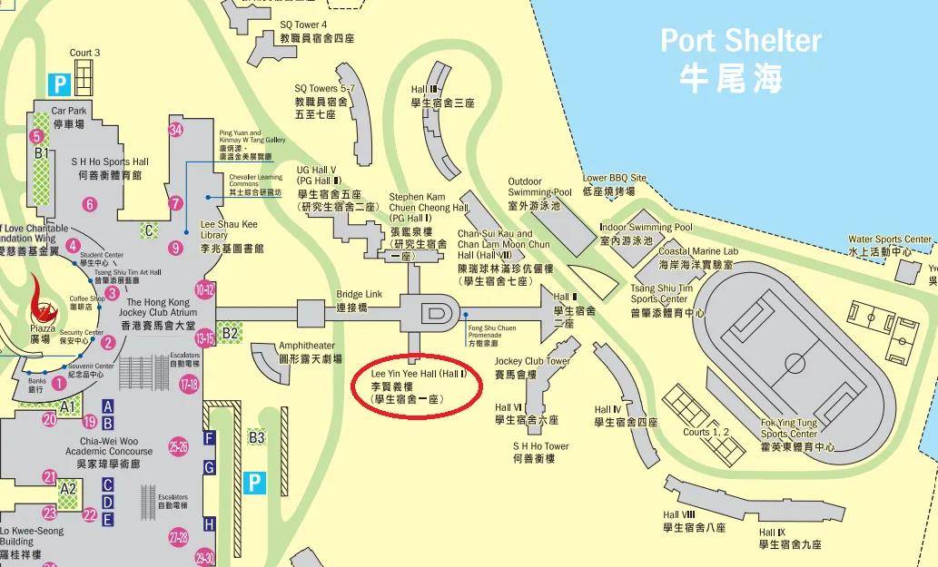 香港科技大学地图图片