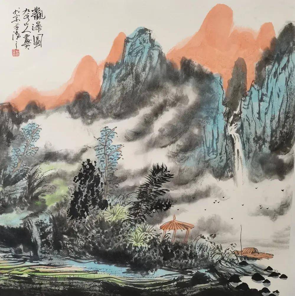 刘国恩//大道至简—当代书画名家百家学术邀请展_作品_艺术_青山绿水