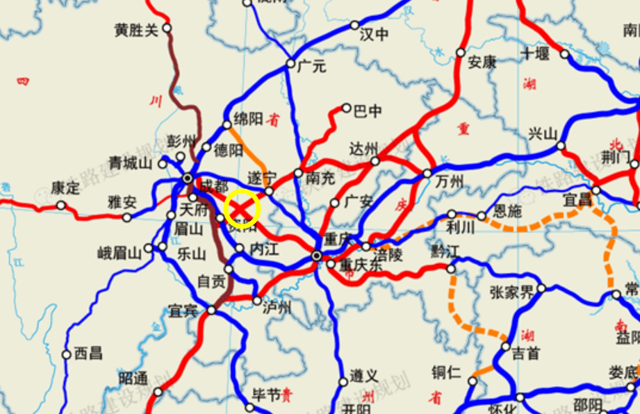 成达万高铁"资阳弯"弯得好,可以极大地优化成都及周边的交通网