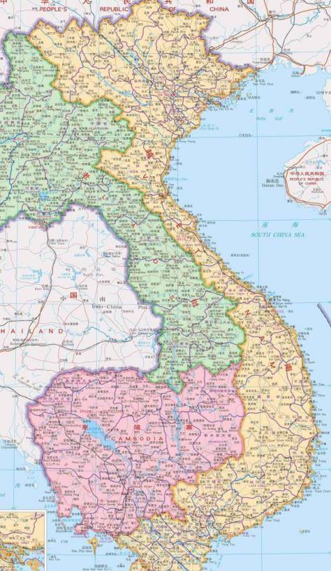 为何越南地图经常包括老挝和柬埔寨?