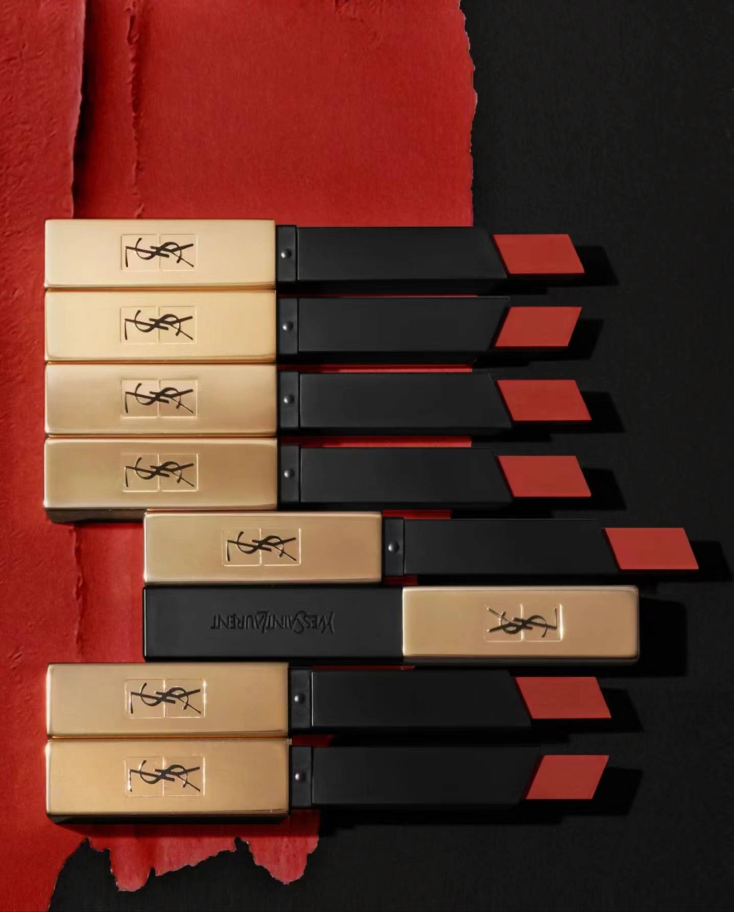 魅姬大牌小样美妆——复刻不了的唇色ysl1966_圣罗兰_涂是_阳光