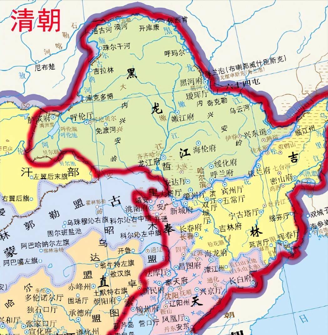 清朝九大总督地图图片