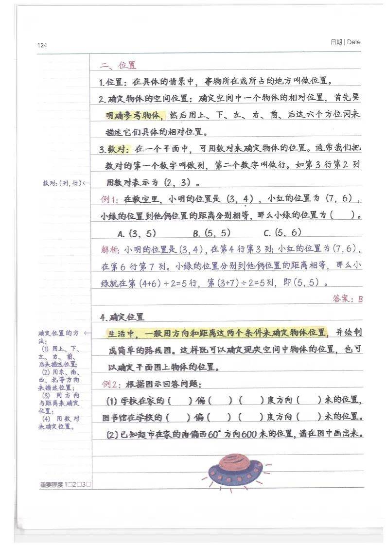 【数学】《学霸笔记》小学1-6年级所有知识点,重难点