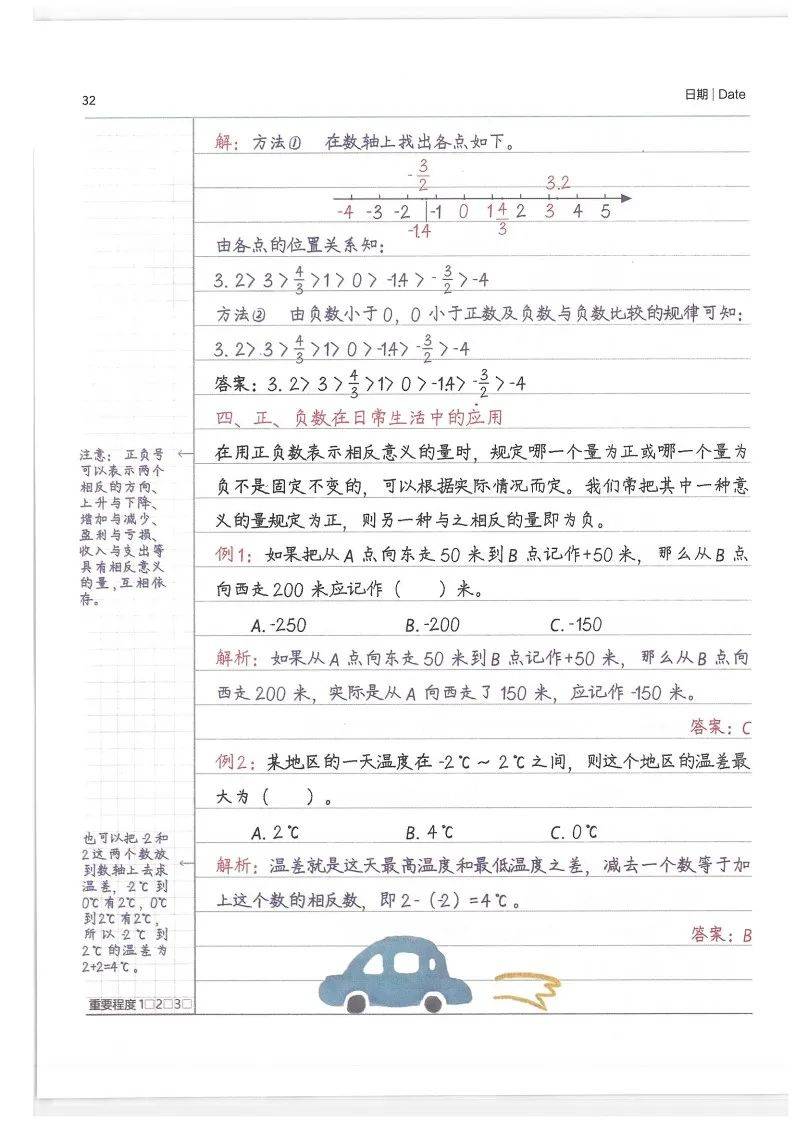 【数学】《学霸笔记》小学1-6年级所有知识点,重难点