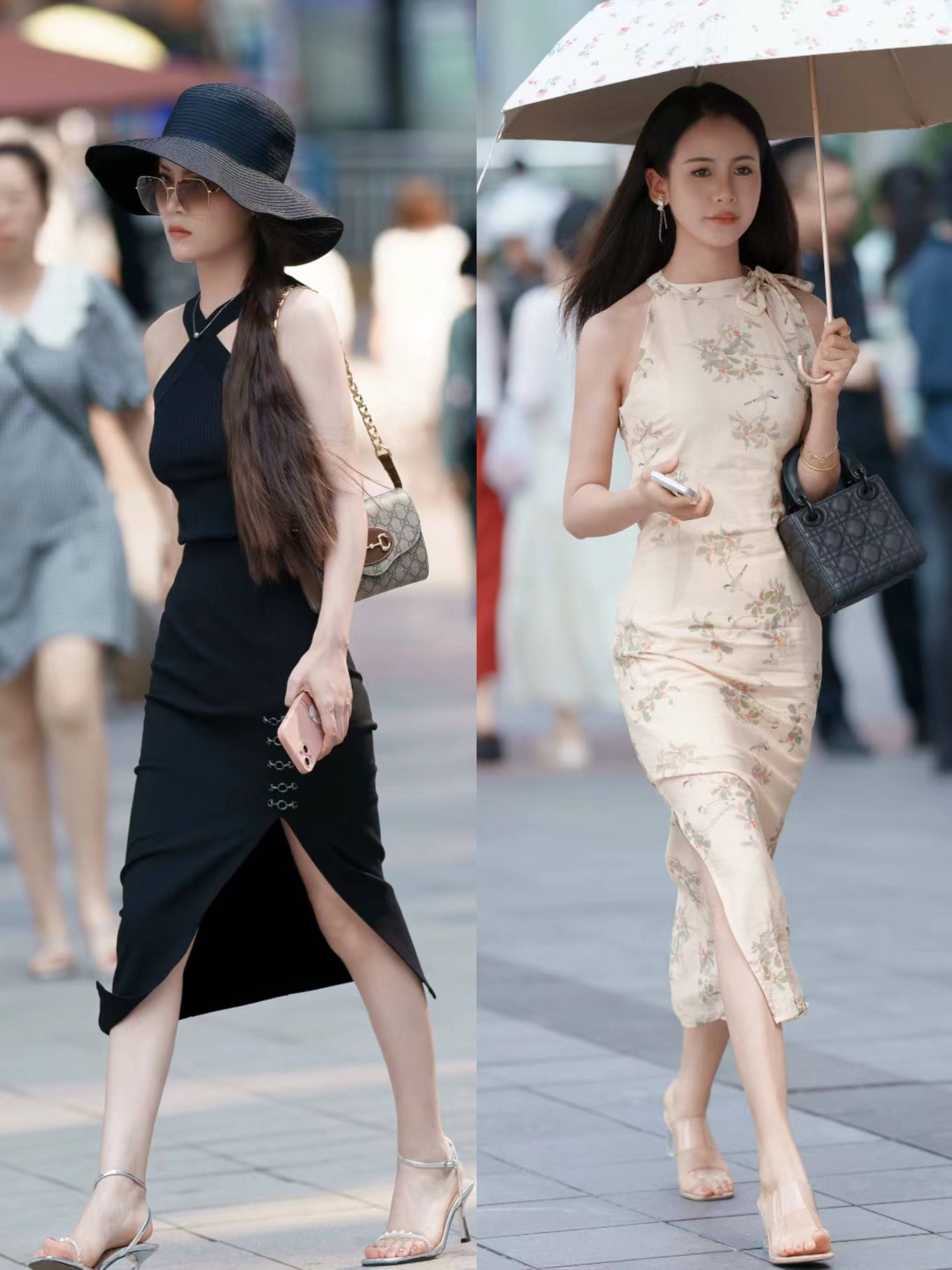 被重庆街拍圈了一圈，满大街都是长裙长裤，但都很时尚很炫，真的很高级。
