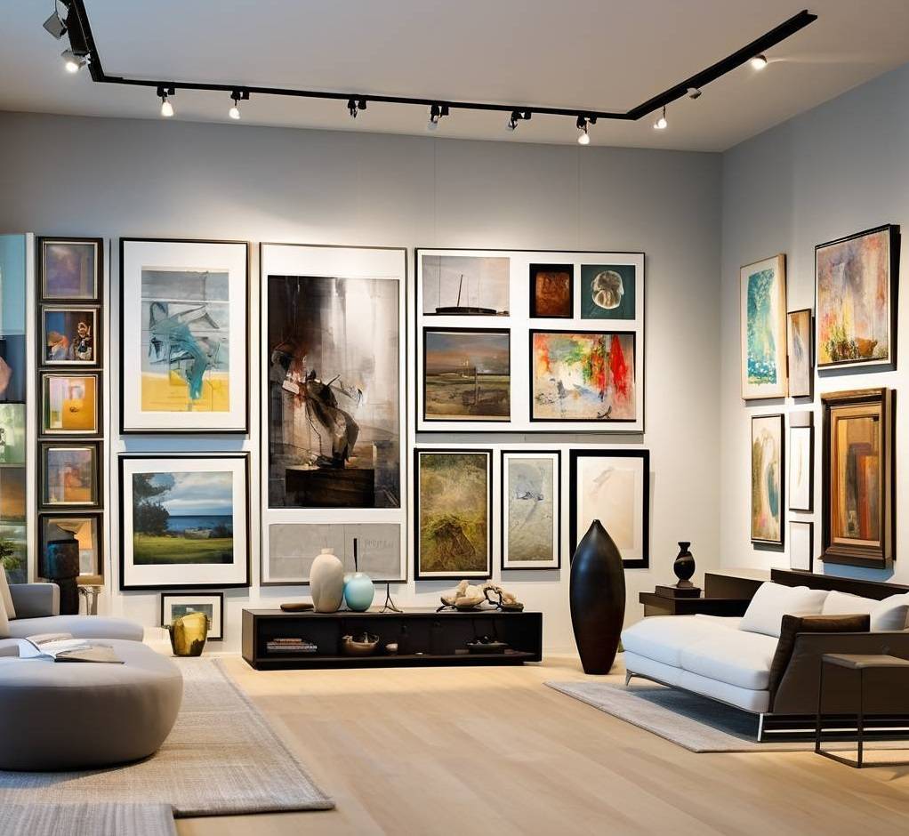 艺术画廊:家中艺术展览空间与画廊墙设计_作品_风格_照明设备