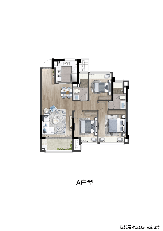 翠湖水岸售楼处电话78:400-998-96947878免责声明:户型图为平面