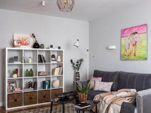 45㎡小户型处处是收纳,卧室床下装抽屉睡4人不挤,太聪明了!