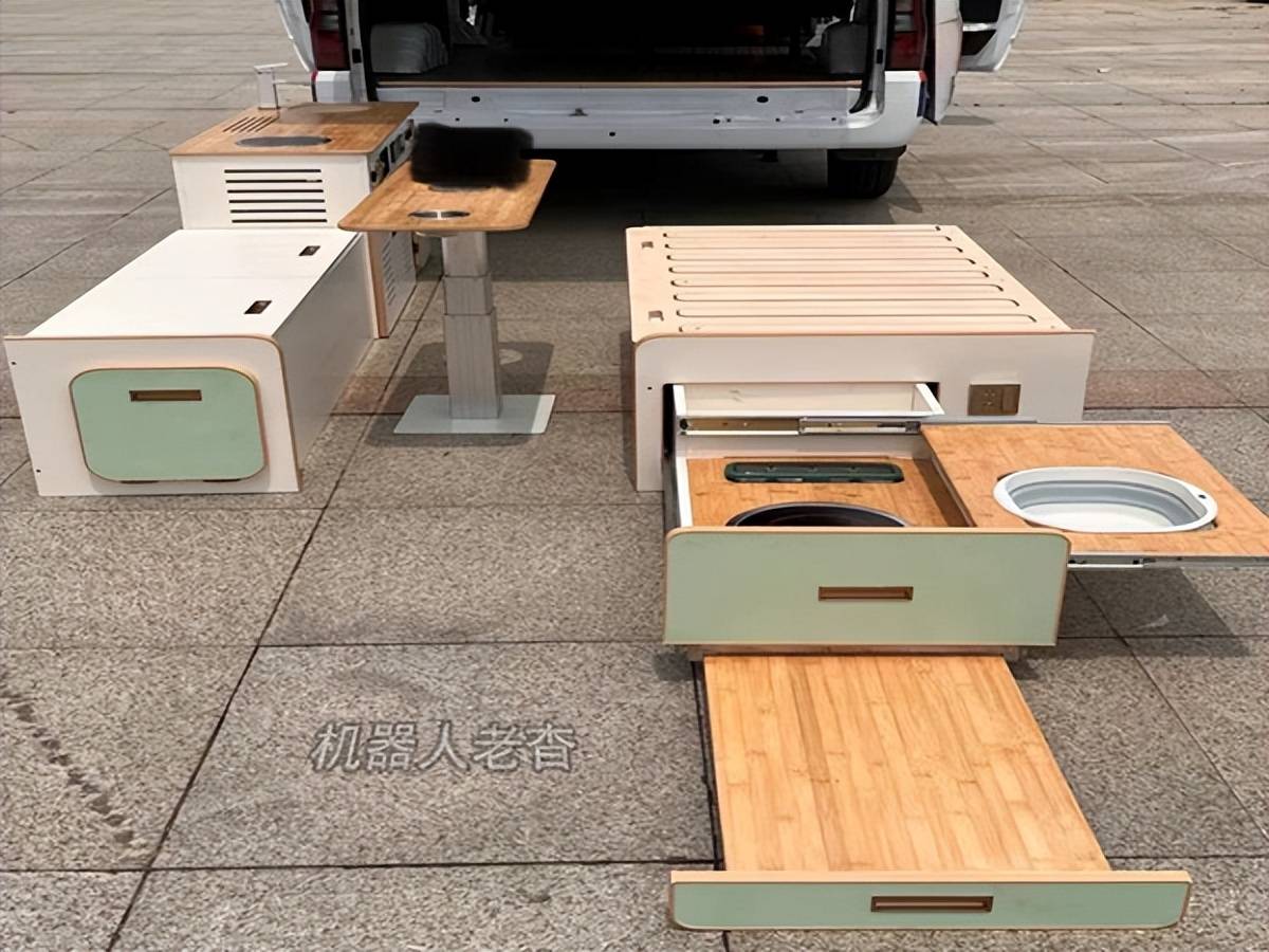 模块化组装露营车,江铃福顺简改床车旅行 ,diy迷你房车自驾游