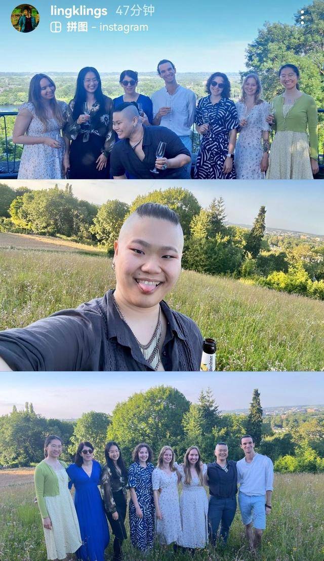 毕福剑27岁女儿毕凌晒近照:剃光两侧头发,像肌肉发达的健身男