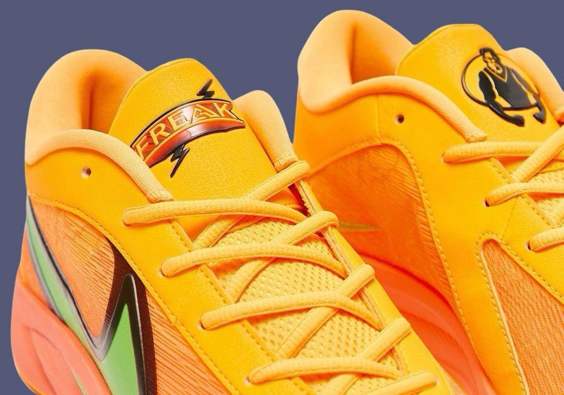 字母哥签名鞋nike giannis freak 6 "laser orange" 曝光