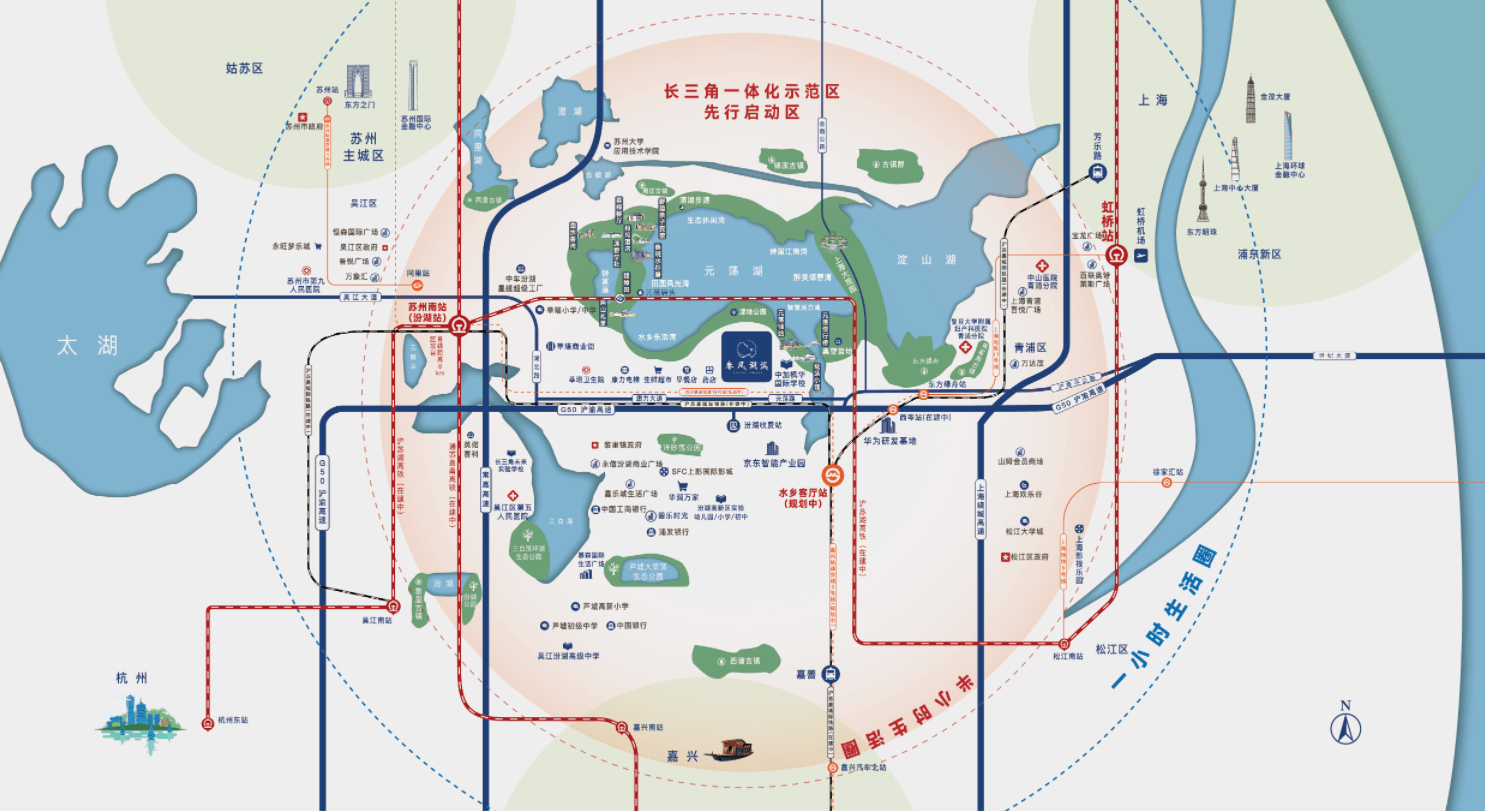 吴江汾湖地图图片