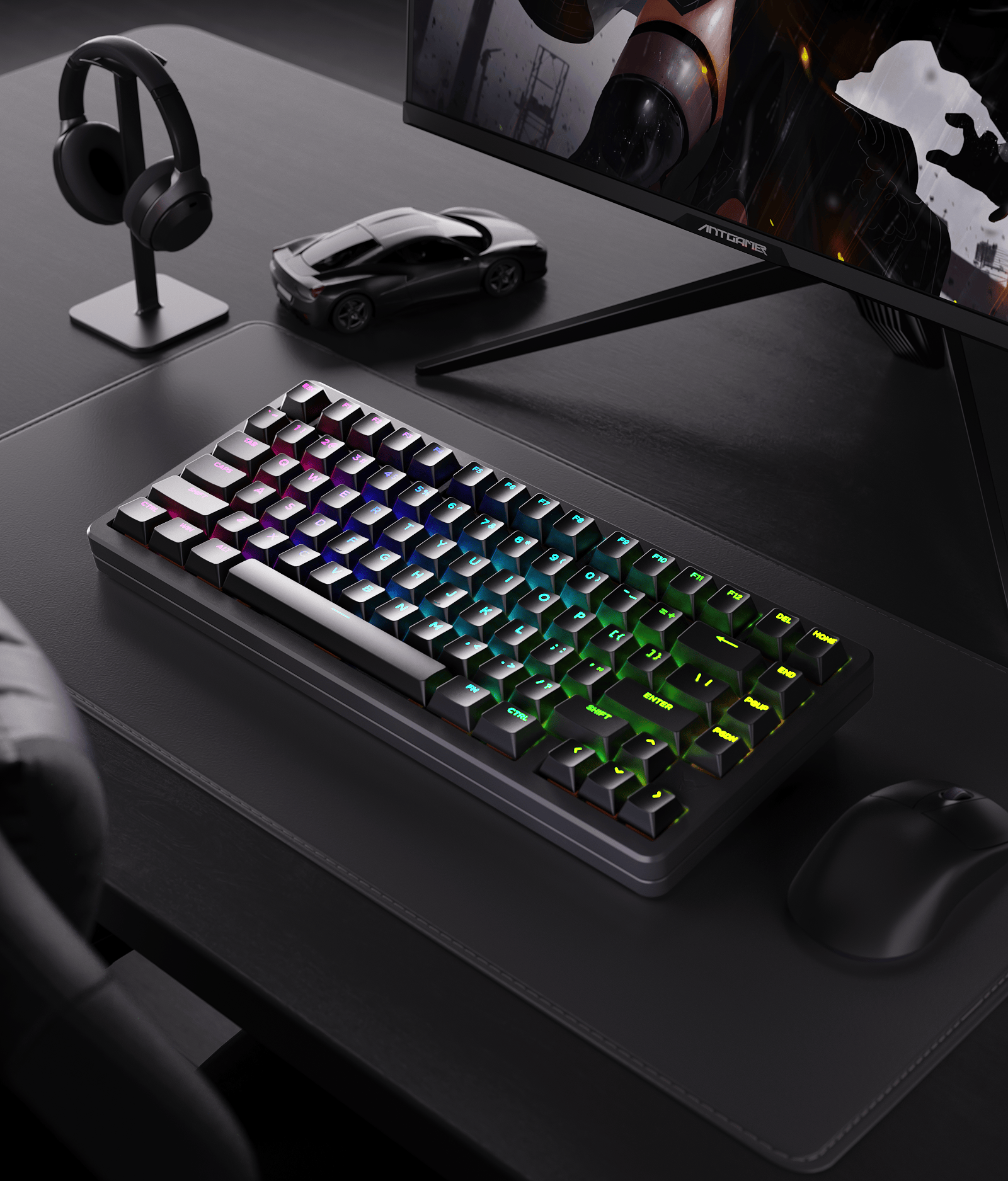 蚂蚁电竞磁轴键盘AGK75,游戏键盘天花板应如此